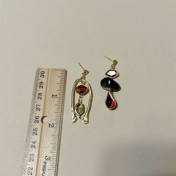 Crystal drop earrings N772 - Picture 5 of 5